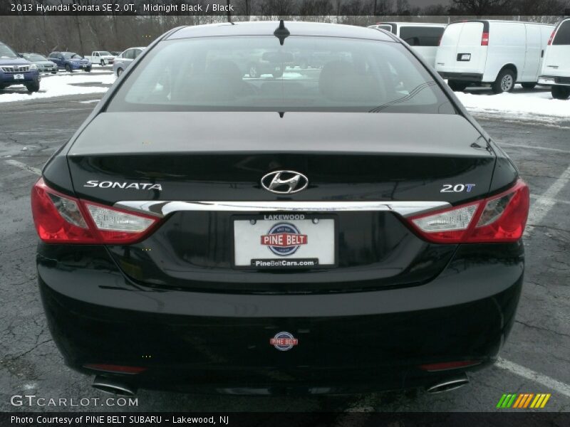 Midnight Black / Black 2013 Hyundai Sonata SE 2.0T
