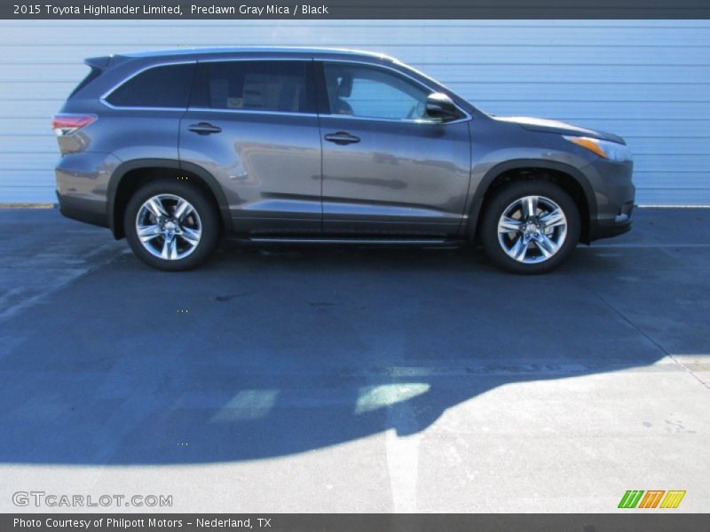 Predawn Gray Mica / Black 2015 Toyota Highlander Limited