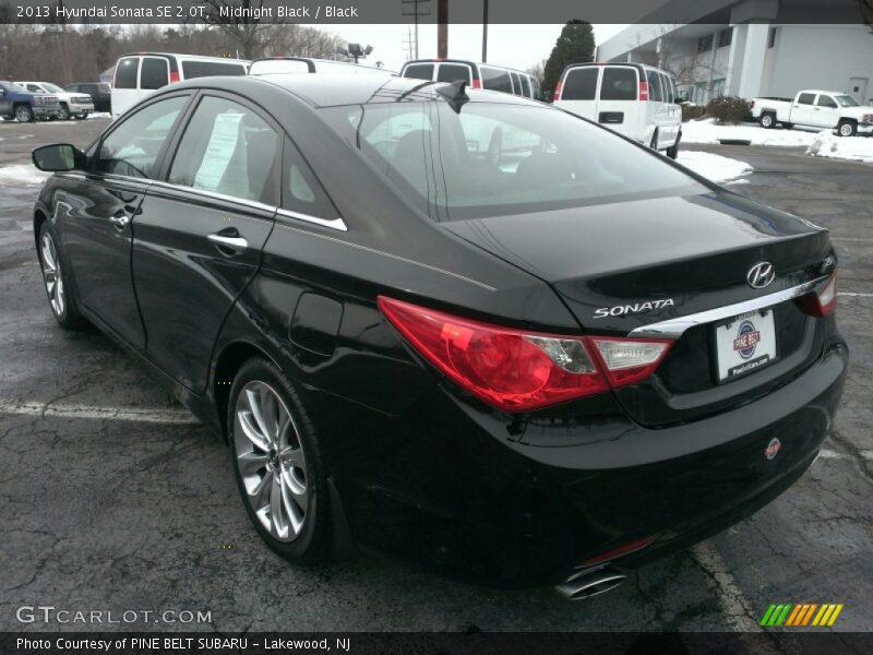 Midnight Black / Black 2013 Hyundai Sonata SE 2.0T