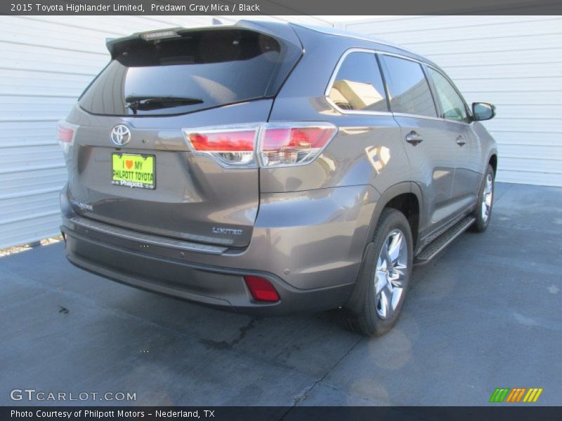 Predawn Gray Mica / Black 2015 Toyota Highlander Limited