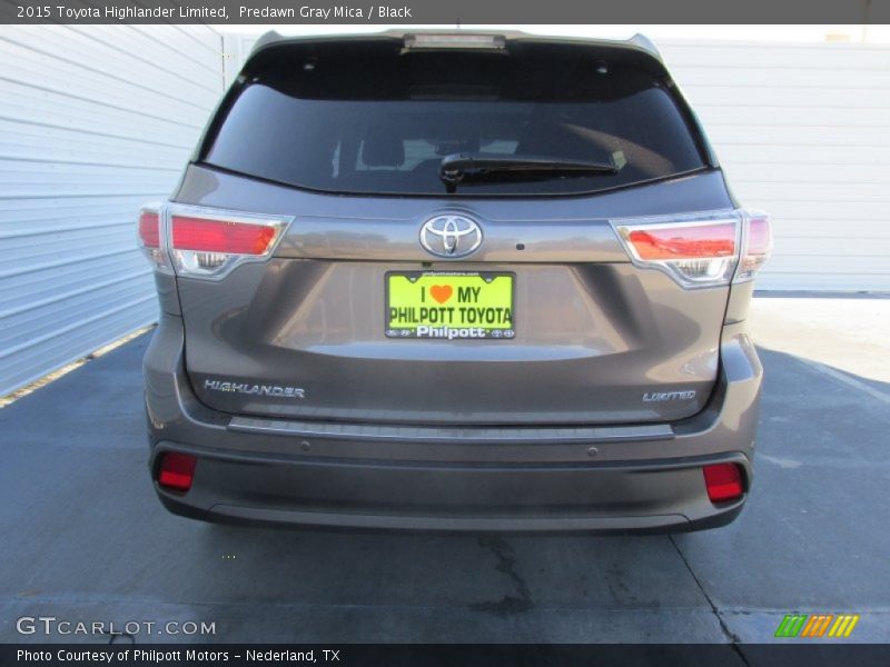 Predawn Gray Mica / Black 2015 Toyota Highlander Limited