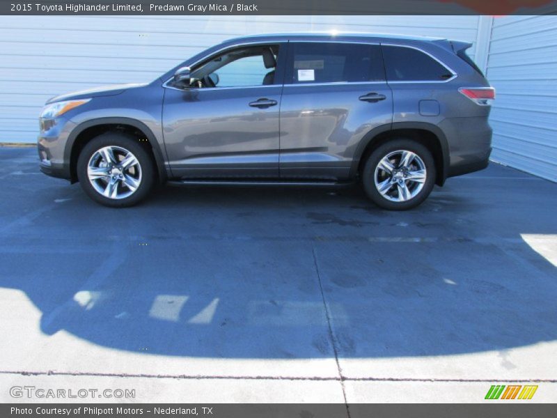 Predawn Gray Mica / Black 2015 Toyota Highlander Limited