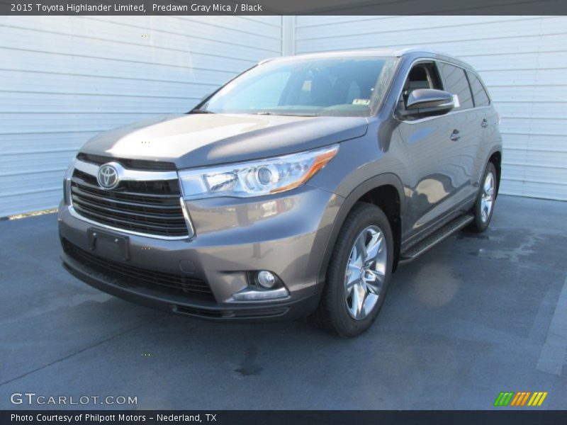 Predawn Gray Mica / Black 2015 Toyota Highlander Limited