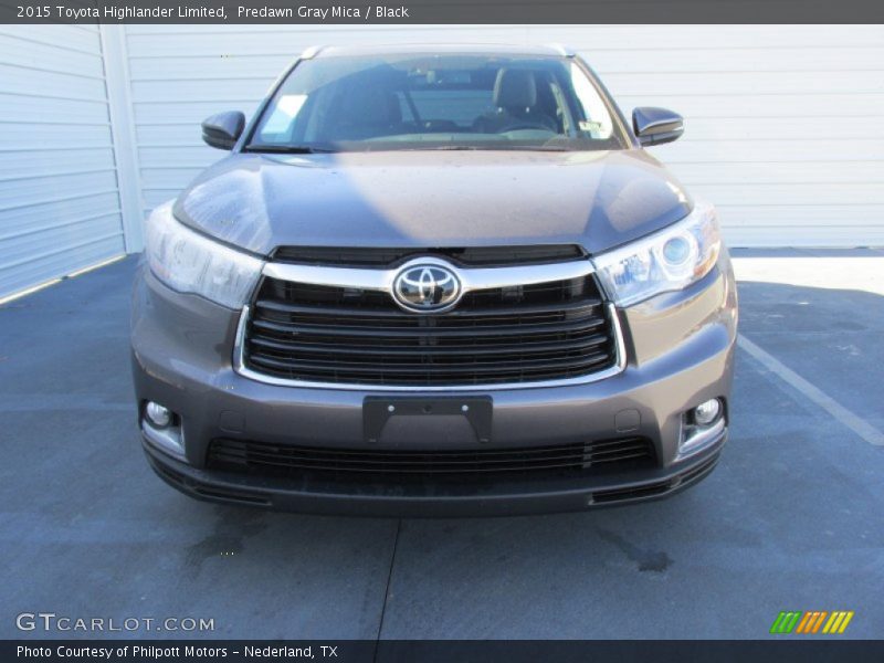 Predawn Gray Mica / Black 2015 Toyota Highlander Limited
