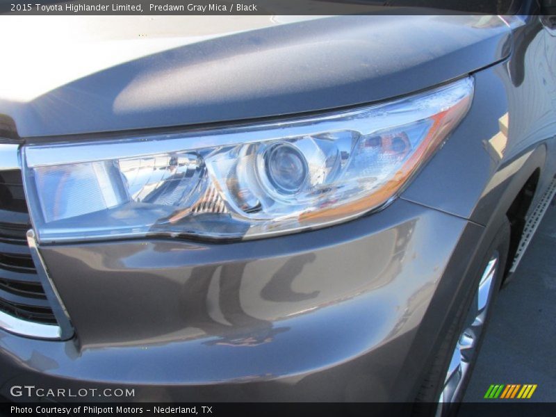 Predawn Gray Mica / Black 2015 Toyota Highlander Limited