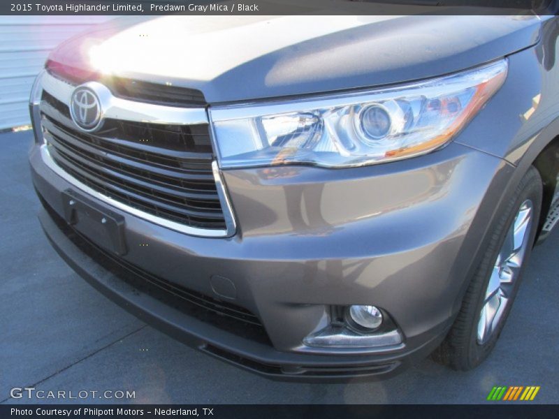 Predawn Gray Mica / Black 2015 Toyota Highlander Limited
