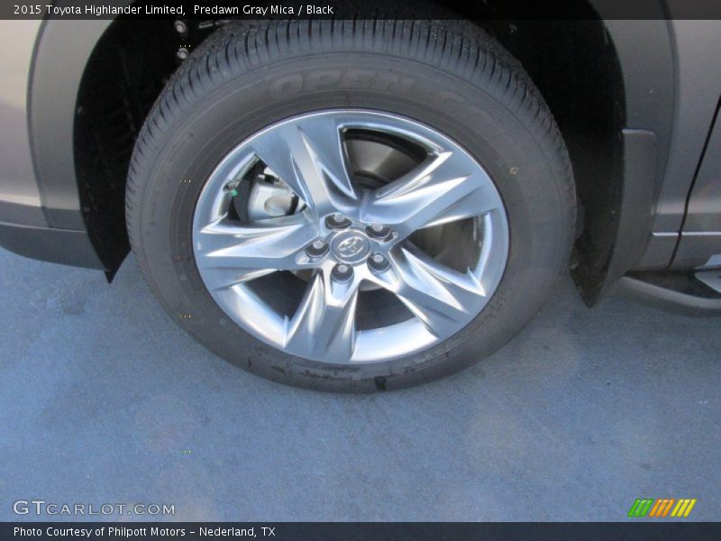 Predawn Gray Mica / Black 2015 Toyota Highlander Limited
