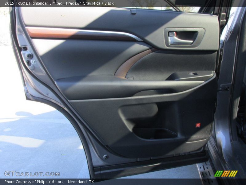 Predawn Gray Mica / Black 2015 Toyota Highlander Limited
