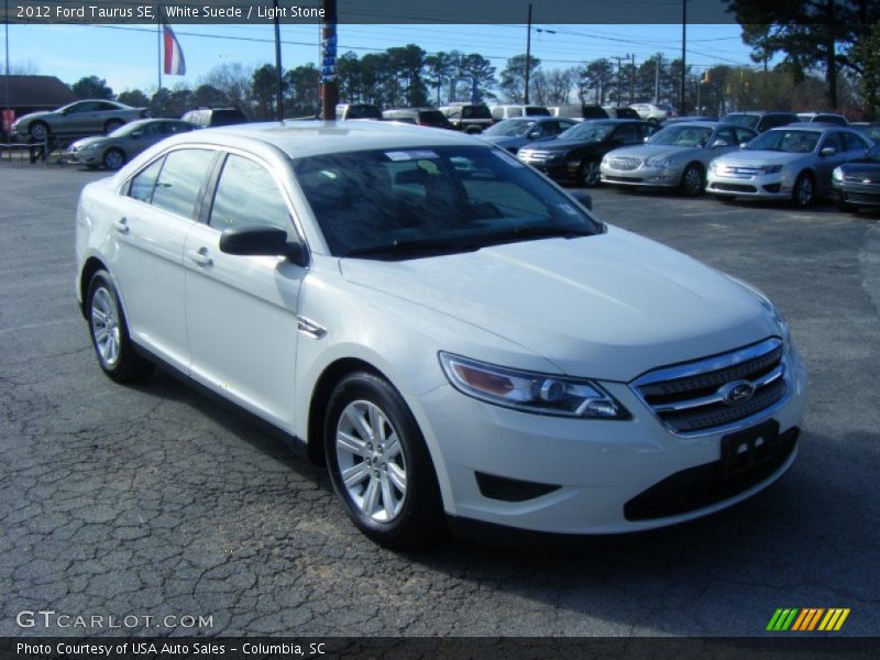 White Suede / Light Stone 2012 Ford Taurus SE