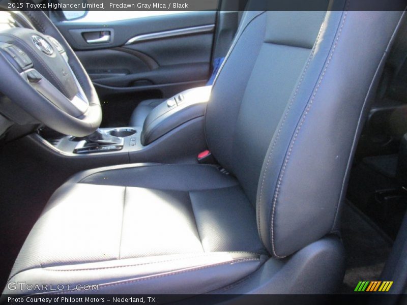 Predawn Gray Mica / Black 2015 Toyota Highlander Limited