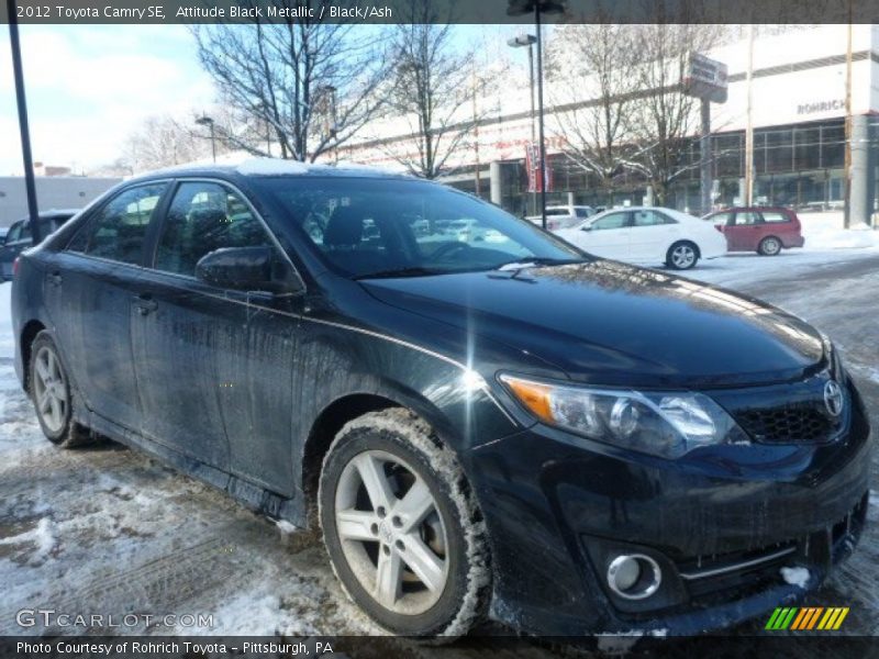 Attitude Black Metallic / Black/Ash 2012 Toyota Camry SE