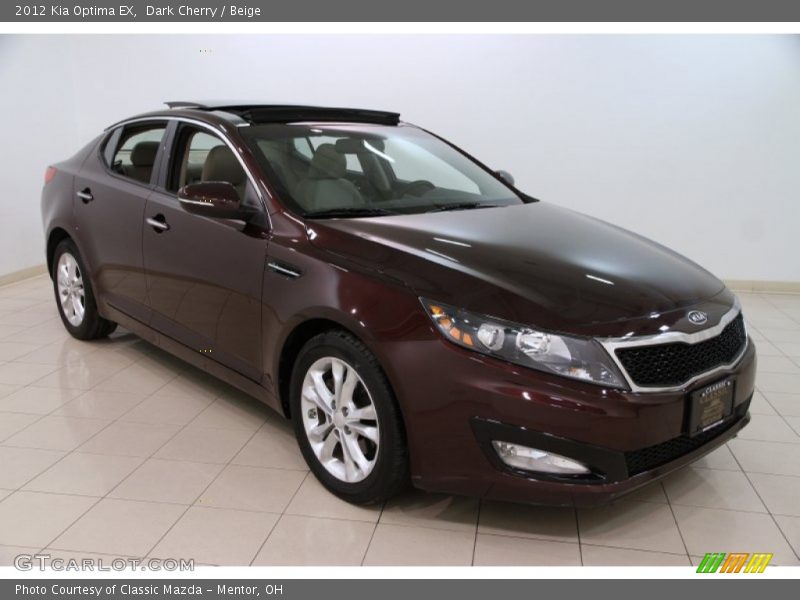 Dark Cherry / Beige 2012 Kia Optima EX