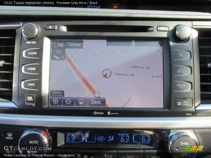 Predawn Gray Mica / Black 2015 Toyota Highlander Limited