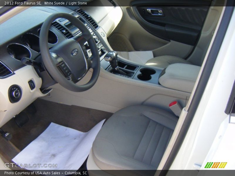 White Suede / Light Stone 2012 Ford Taurus SE
