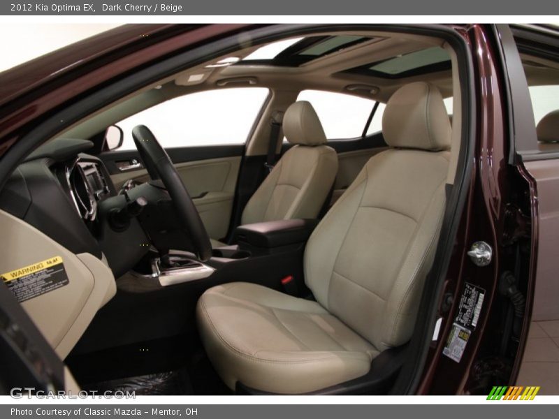 Dark Cherry / Beige 2012 Kia Optima EX