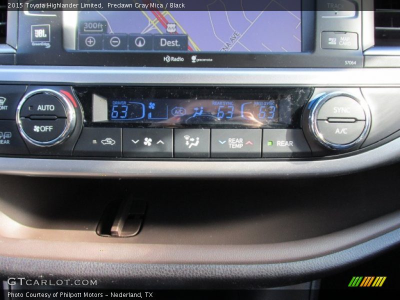 Predawn Gray Mica / Black 2015 Toyota Highlander Limited