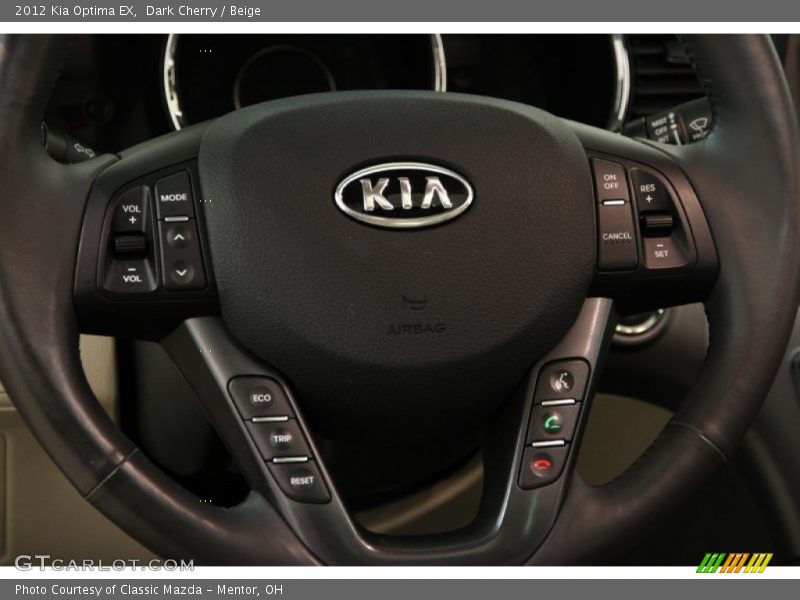 Dark Cherry / Beige 2012 Kia Optima EX