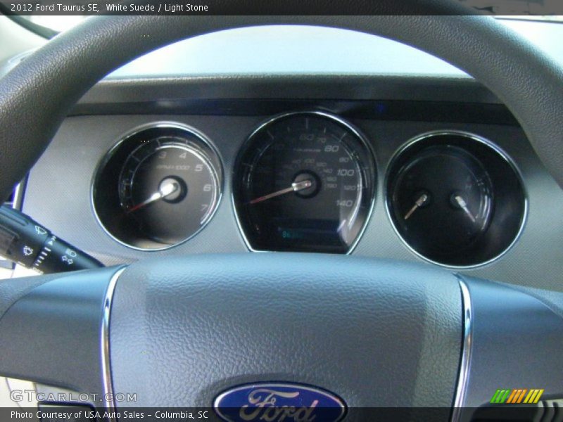 White Suede / Light Stone 2012 Ford Taurus SE