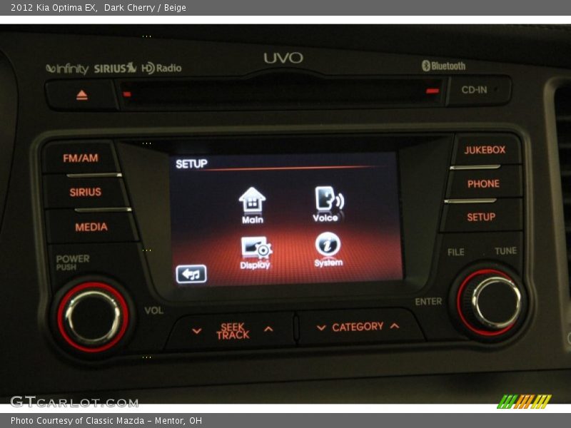 Dark Cherry / Beige 2012 Kia Optima EX