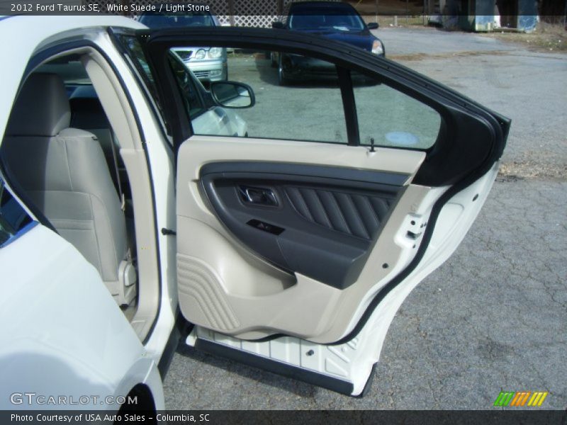 White Suede / Light Stone 2012 Ford Taurus SE