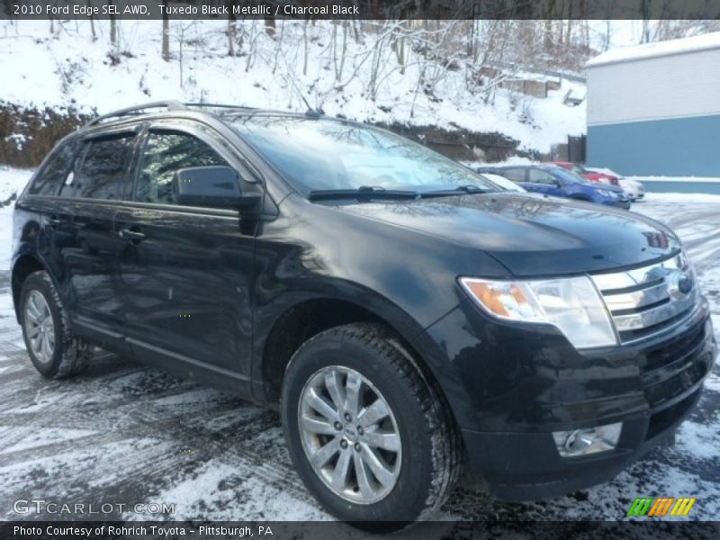 Tuxedo Black Metallic / Charcoal Black 2010 Ford Edge SEL AWD