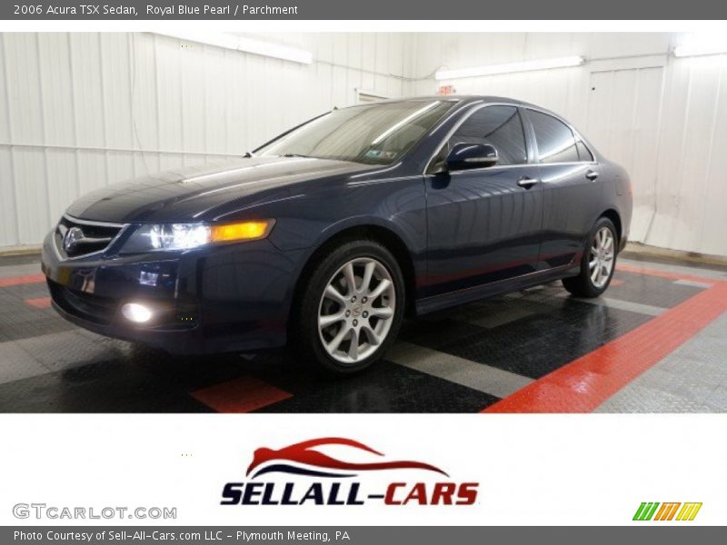 Royal Blue Pearl / Parchment 2006 Acura TSX Sedan
