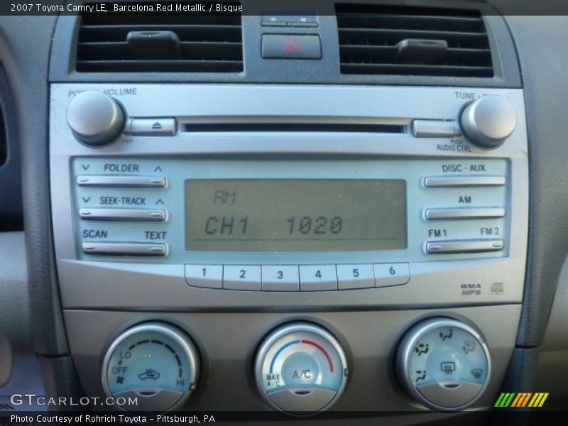 Barcelona Red Metallic / Bisque 2007 Toyota Camry LE