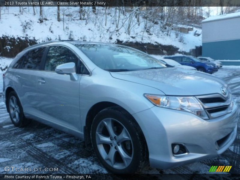 Classic Silver Metallic / Ivory 2013 Toyota Venza LE AWD