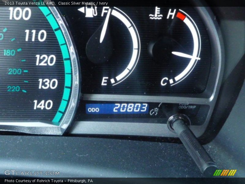 Classic Silver Metallic / Ivory 2013 Toyota Venza LE AWD