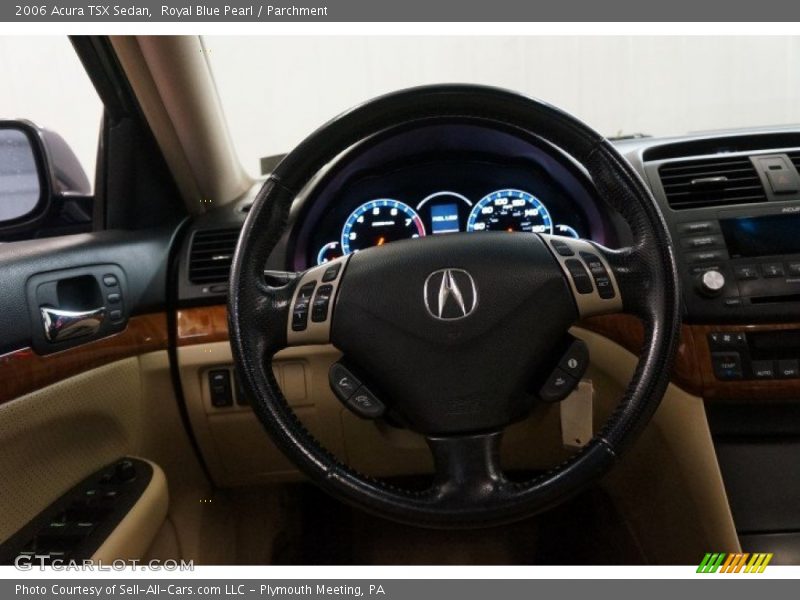 Royal Blue Pearl / Parchment 2006 Acura TSX Sedan
