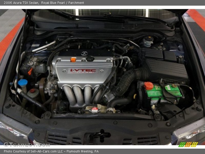Royal Blue Pearl / Parchment 2006 Acura TSX Sedan
