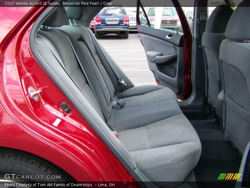Moroccan Red Pearl / Gray 2007 Honda Accord SE Sedan