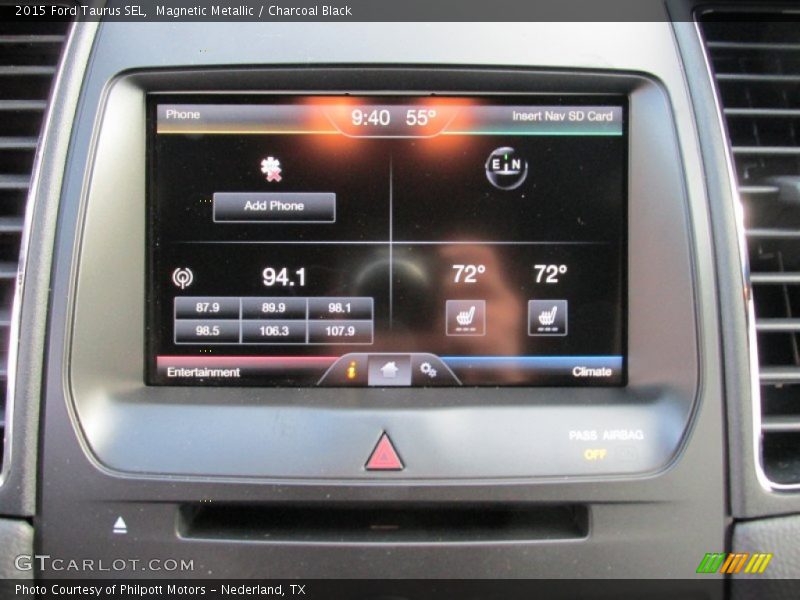 Magnetic Metallic / Charcoal Black 2015 Ford Taurus SEL