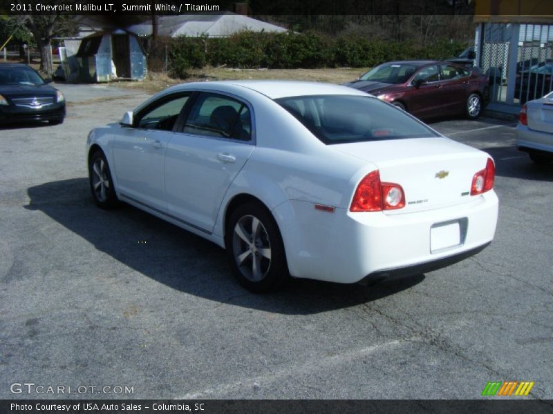 Summit White / Titanium 2011 Chevrolet Malibu LT