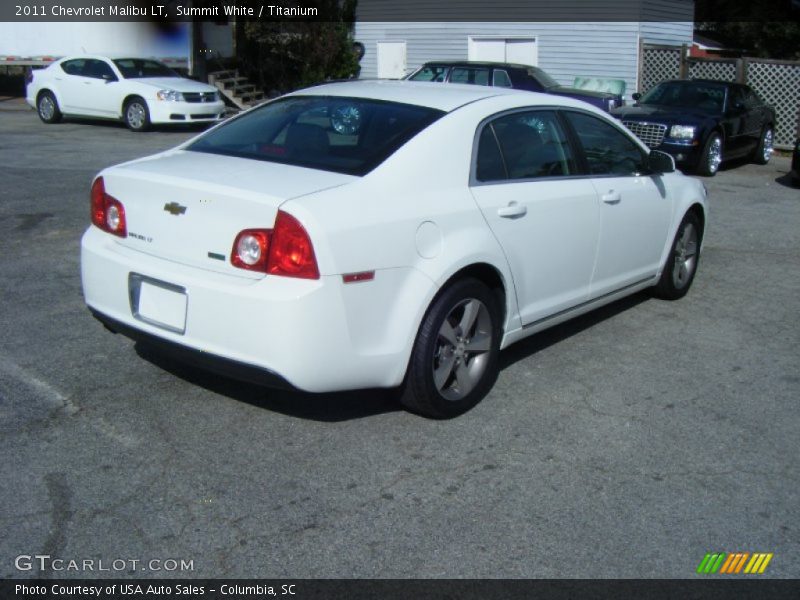 Summit White / Titanium 2011 Chevrolet Malibu LT