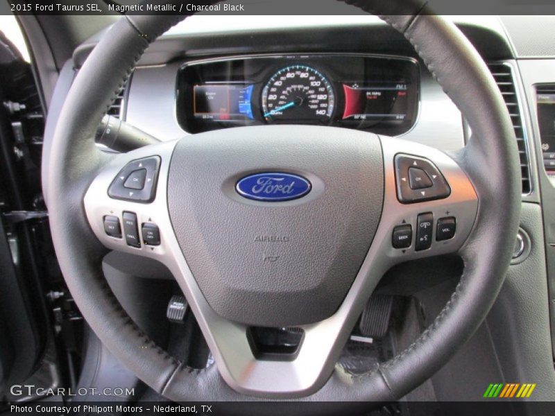 Magnetic Metallic / Charcoal Black 2015 Ford Taurus SEL
