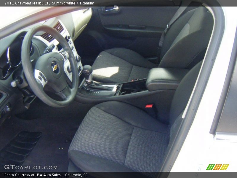 Summit White / Titanium 2011 Chevrolet Malibu LT
