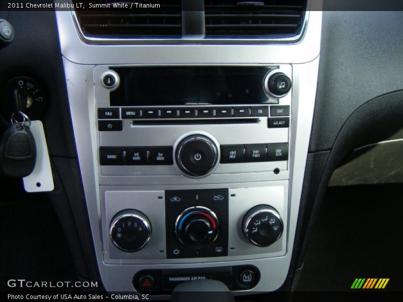 Summit White / Titanium 2011 Chevrolet Malibu LT