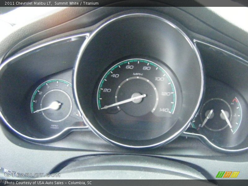 Summit White / Titanium 2011 Chevrolet Malibu LT