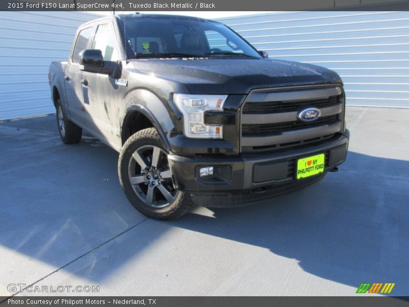 Tuxedo Black Metallic / Black 2015 Ford F150 Lariat SuperCrew 4x4