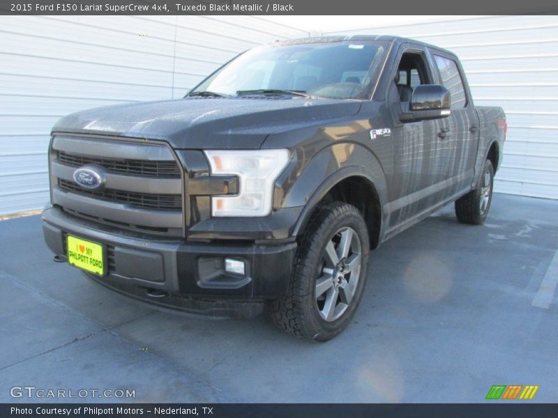 Tuxedo Black Metallic / Black 2015 Ford F150 Lariat SuperCrew 4x4