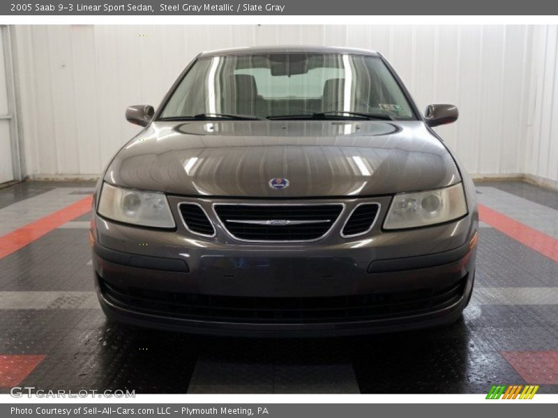 Steel Gray Metallic / Slate Gray 2005 Saab 9-3 Linear Sport Sedan