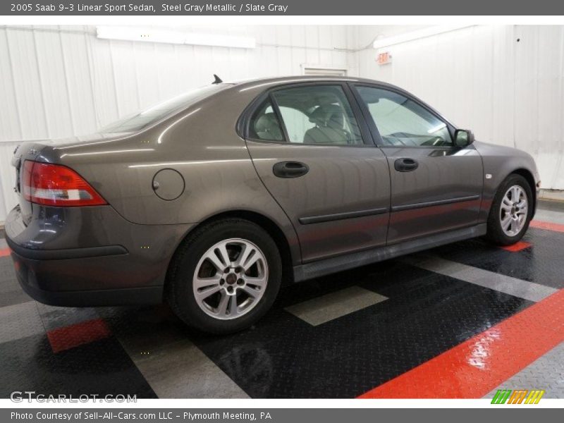 Steel Gray Metallic / Slate Gray 2005 Saab 9-3 Linear Sport Sedan