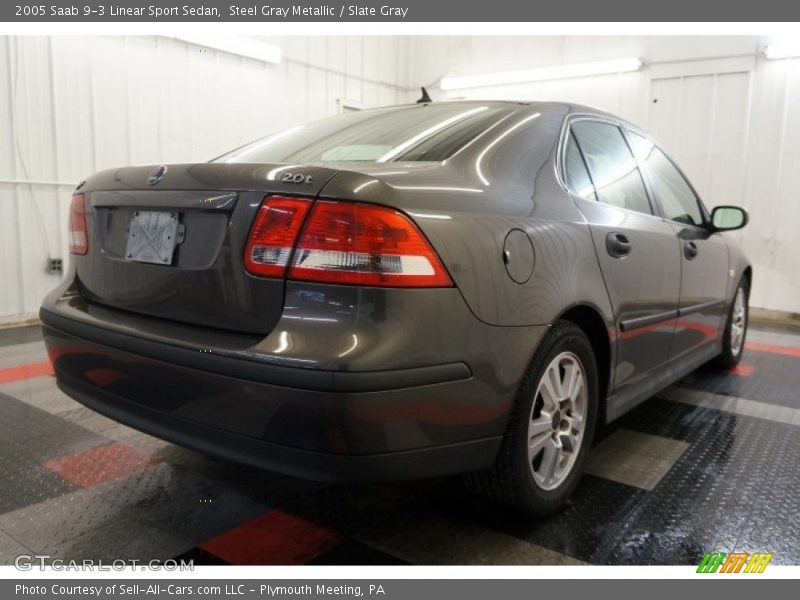 Steel Gray Metallic / Slate Gray 2005 Saab 9-3 Linear Sport Sedan