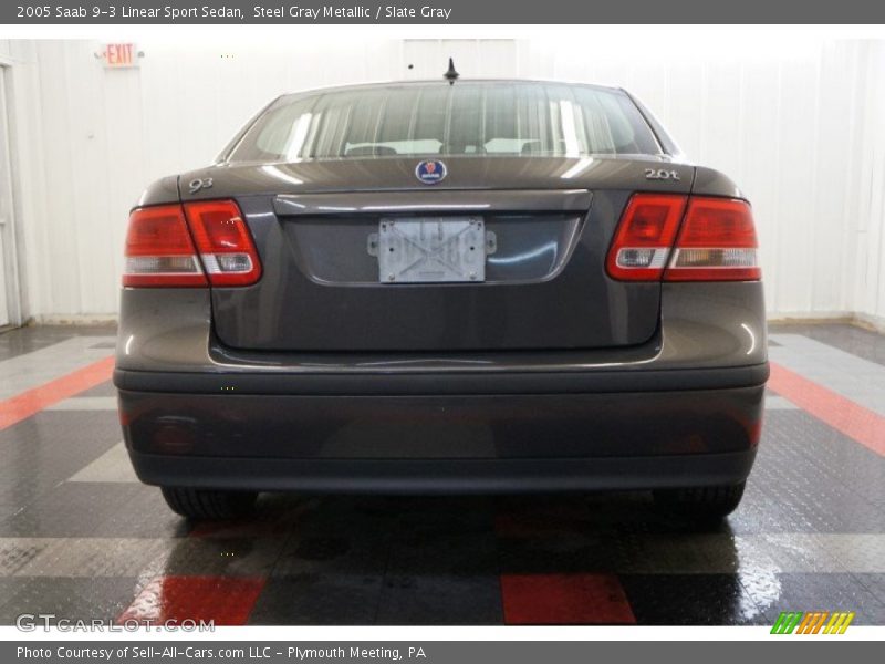 Steel Gray Metallic / Slate Gray 2005 Saab 9-3 Linear Sport Sedan