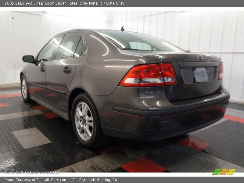 Steel Gray Metallic / Slate Gray 2005 Saab 9-3 Linear Sport Sedan