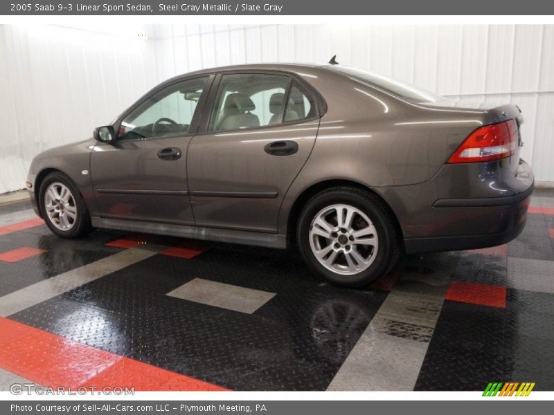 Steel Gray Metallic / Slate Gray 2005 Saab 9-3 Linear Sport Sedan