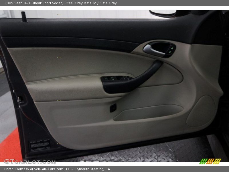 Steel Gray Metallic / Slate Gray 2005 Saab 9-3 Linear Sport Sedan