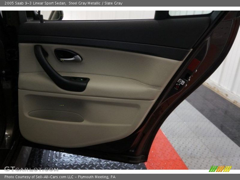 Steel Gray Metallic / Slate Gray 2005 Saab 9-3 Linear Sport Sedan