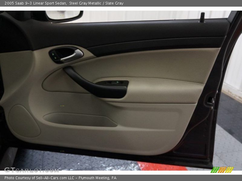 Steel Gray Metallic / Slate Gray 2005 Saab 9-3 Linear Sport Sedan